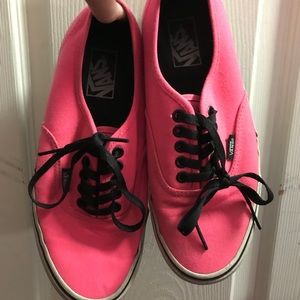 Bright pink Vans