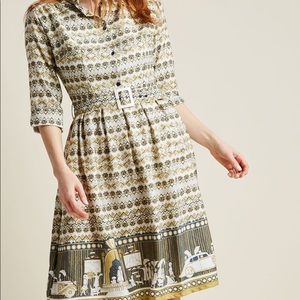 Modcloth PALAVA cinematic shirt dress