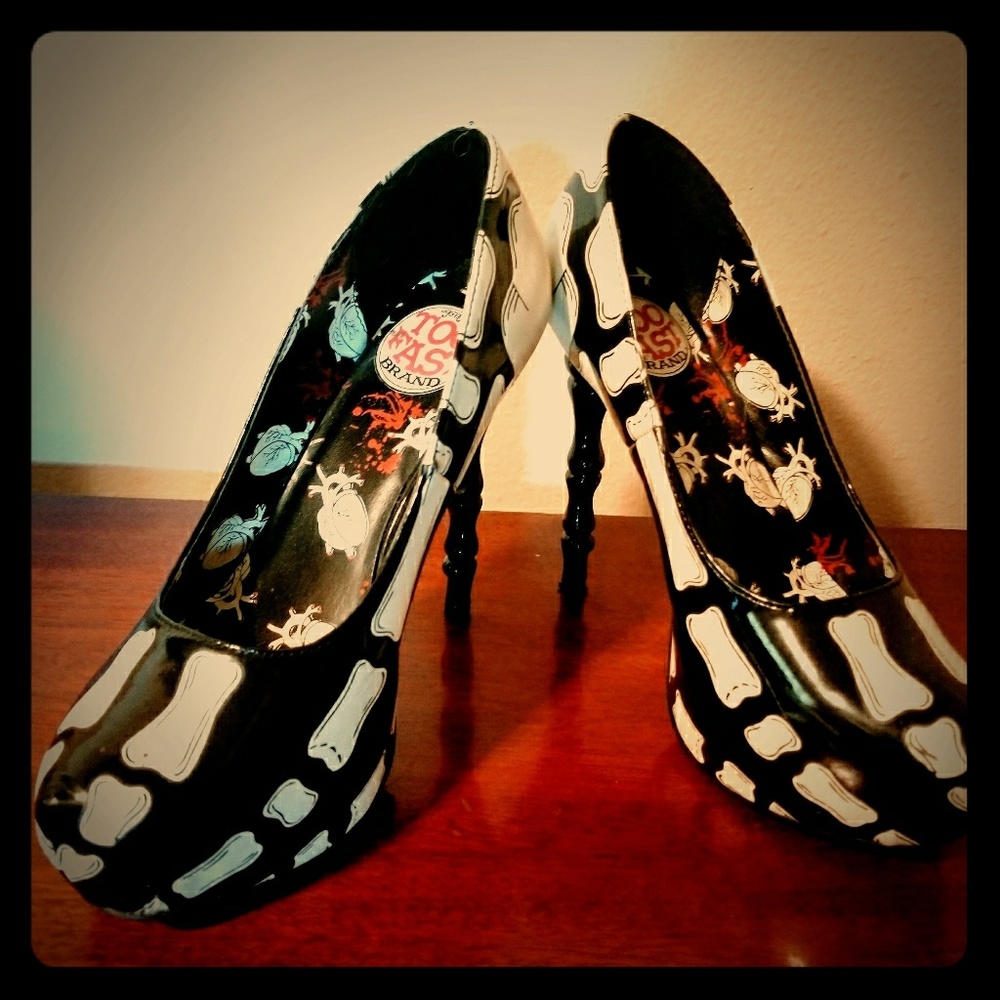 Iron Fist Skeleton Heels