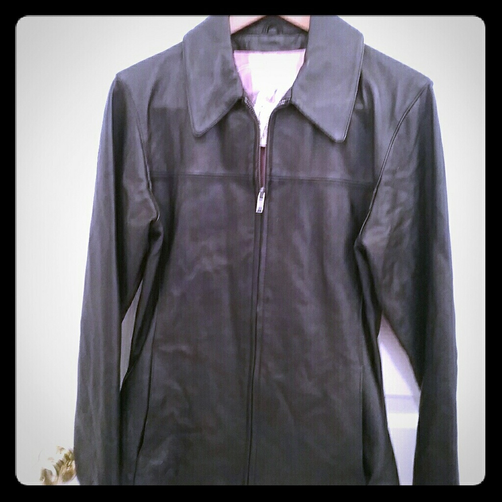 Genuine leather jacket #48