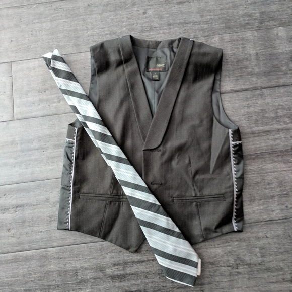 Christmas Holidays kids vest with tie sz 7 - Picture 1 of 3