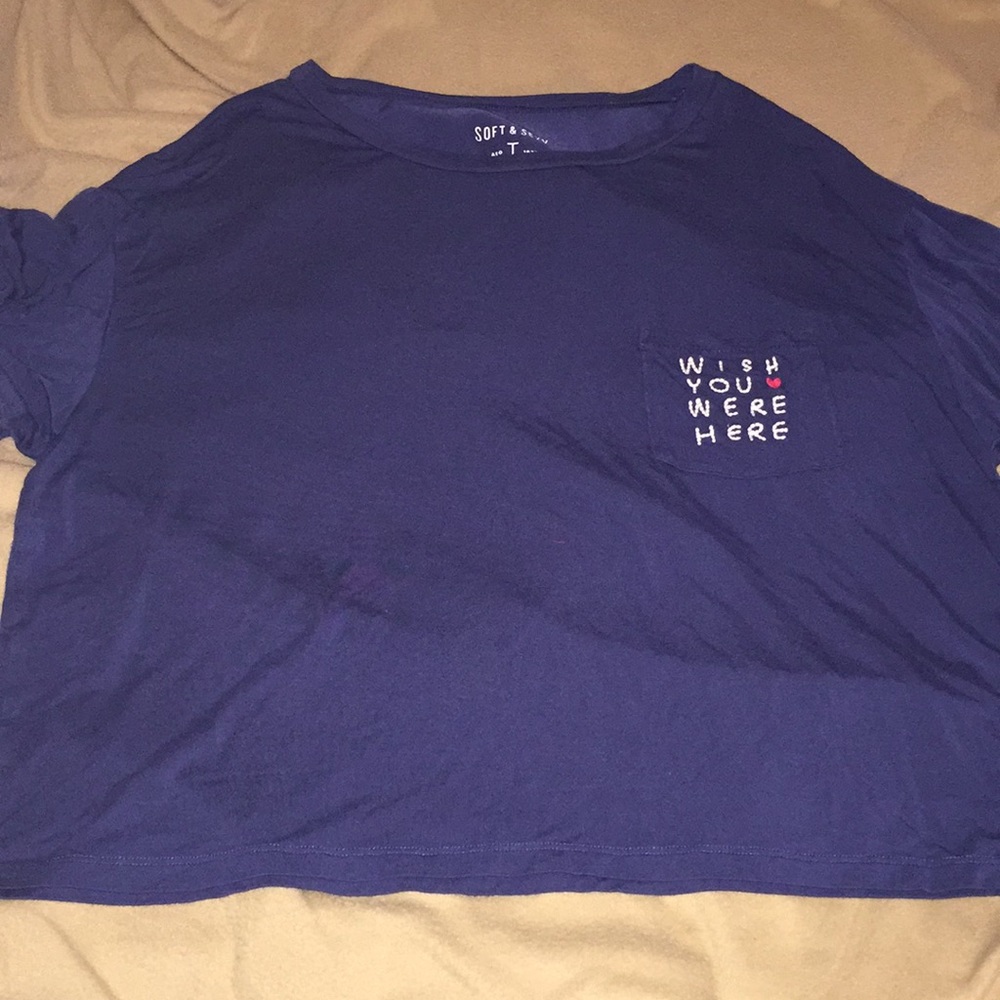 “Wish you were here” Crop top
