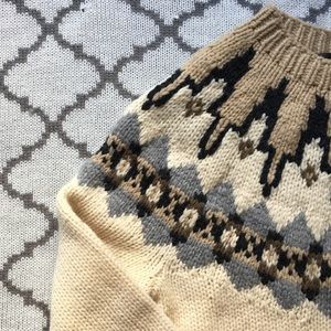 Vintage Fairisle Chunky Knit Sweater