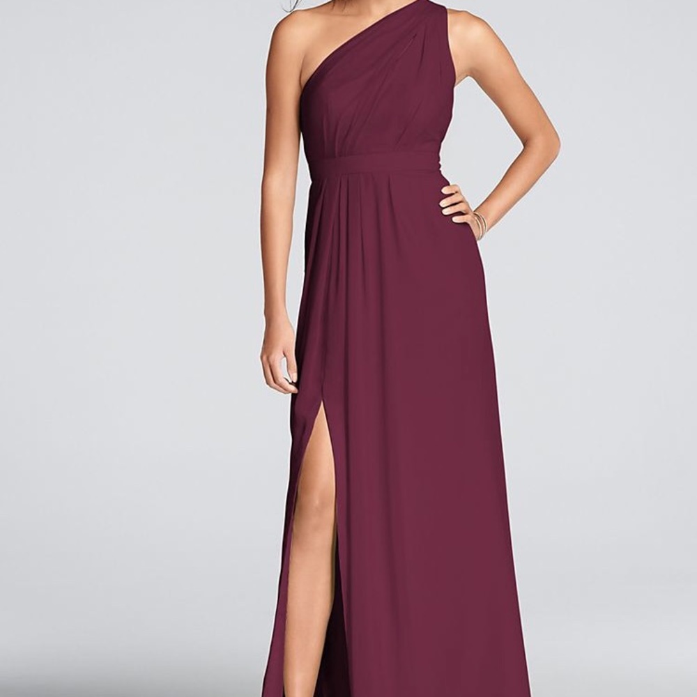 David’s Bridal, Size 8 Chiffon Wine Dress
