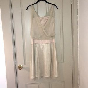 Champagne A-line dress//Small