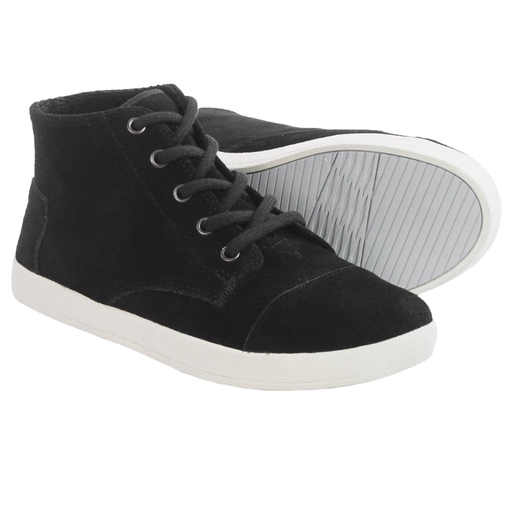 Suede Toms high tops