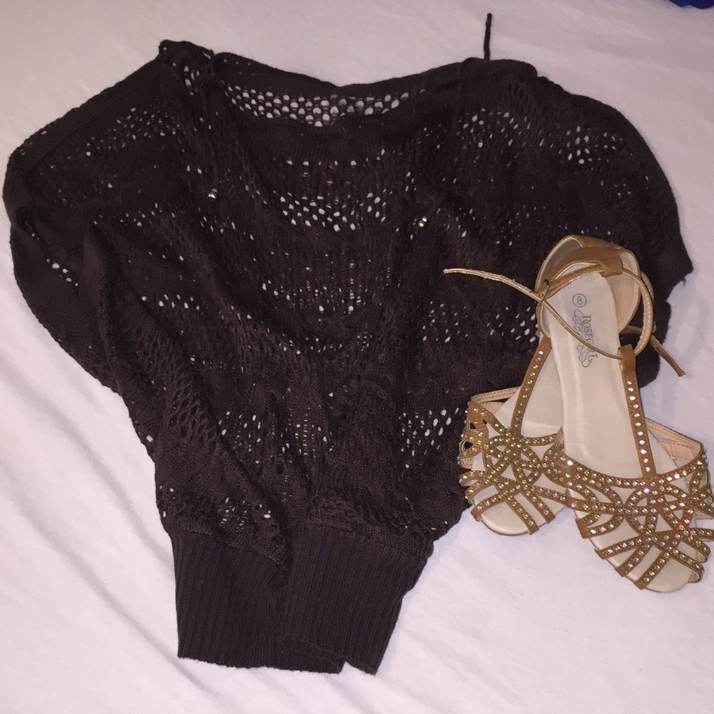 Crochet brown top❌SOLD❌