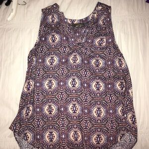Purple patterned tank never worn!