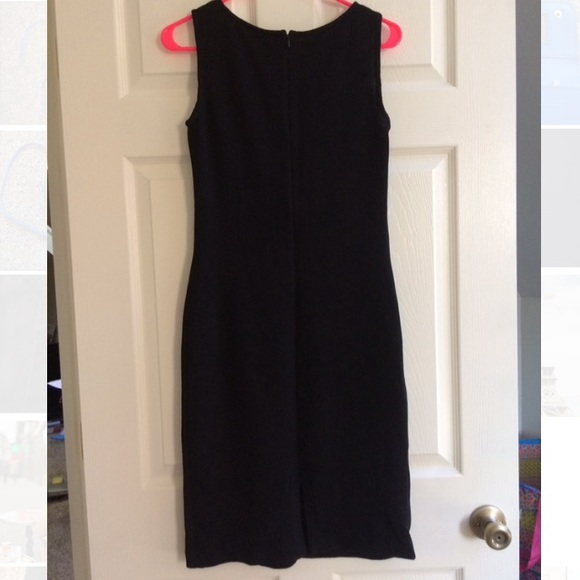 St John Caviar Black Knit Sleeveless Dress - Picture 2 of 3