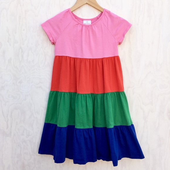 Hanna Andersson 130 Tiered Casual Summer Dress