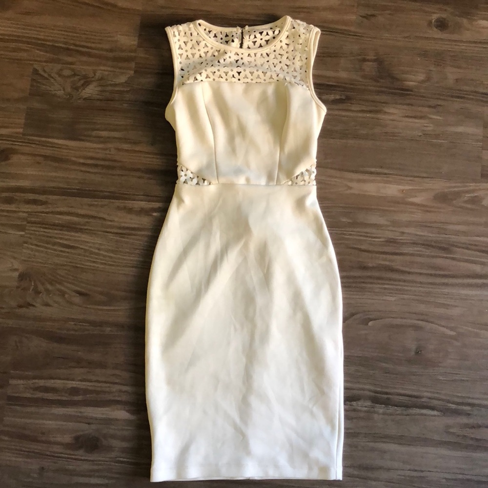 High quality white fitting dress