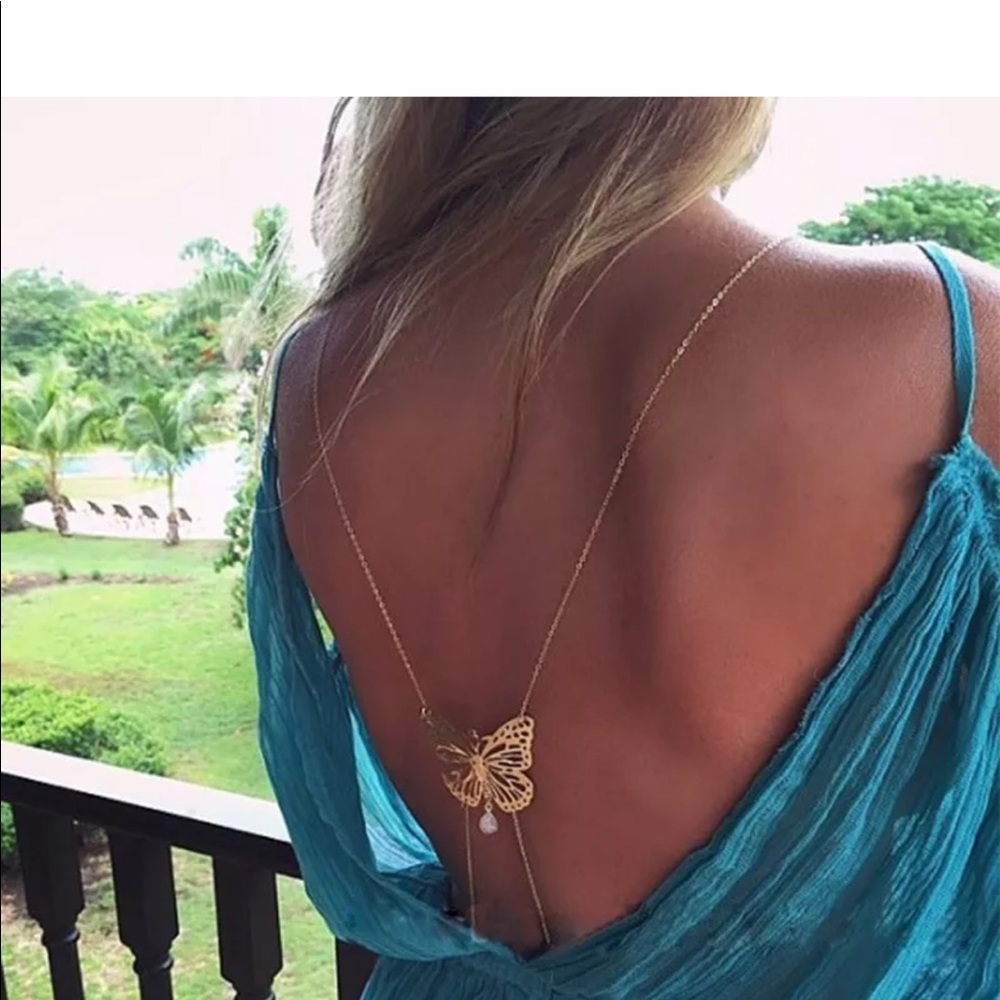 Sensual Buttefly Backdrop Necklace