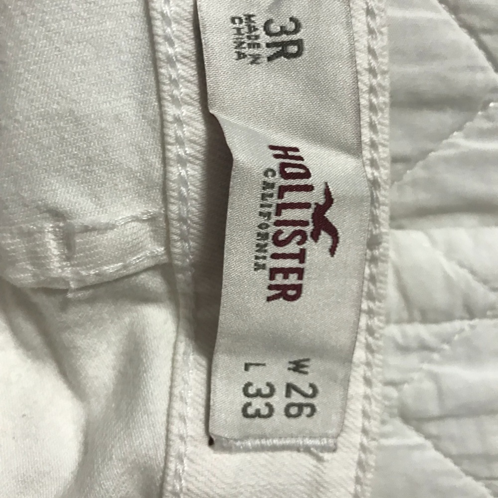 White jeans from Hollister