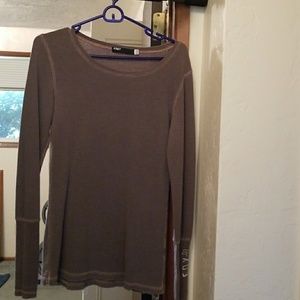 Distress thermal looking shirt