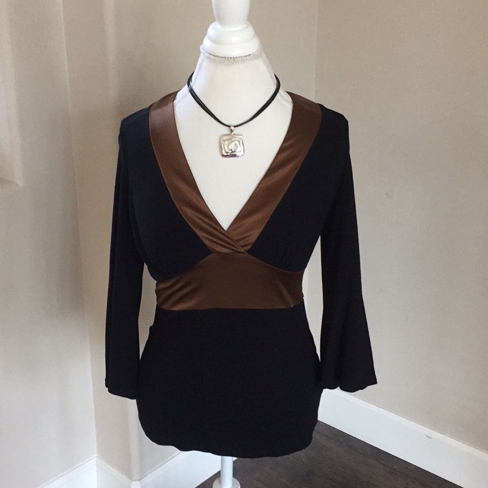 INC black dressy evening blouse