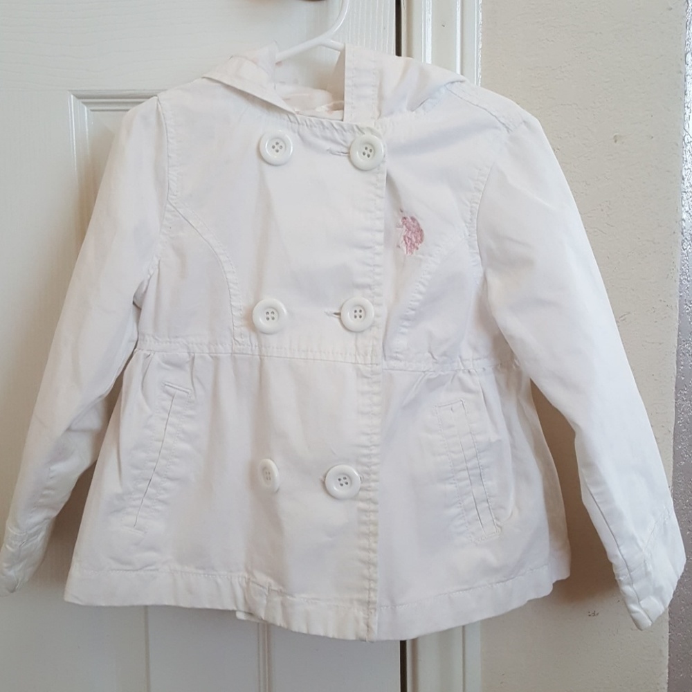 White Hooded US Polo Jacket, 5
