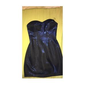 Guess Blue Glitter Dress