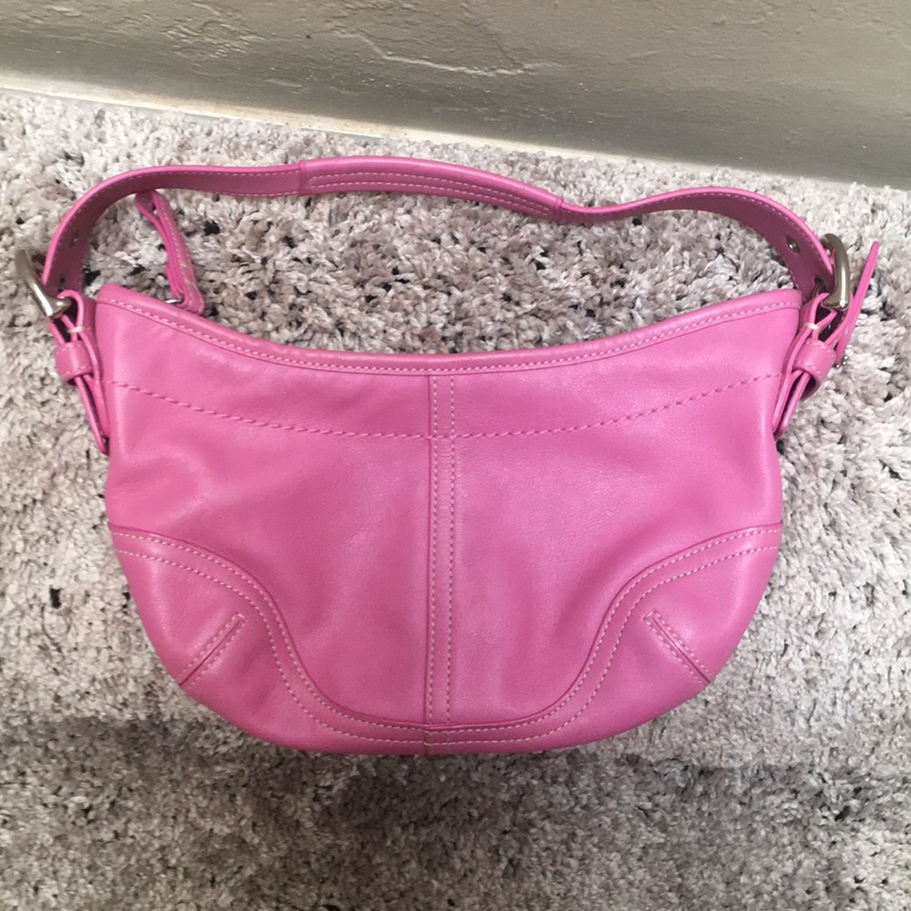 Pink small coach bag