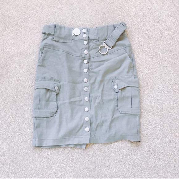 Kensie Girl Dresses & Skirts - NWOT Kensie Girl Belted Sage Green Skirt