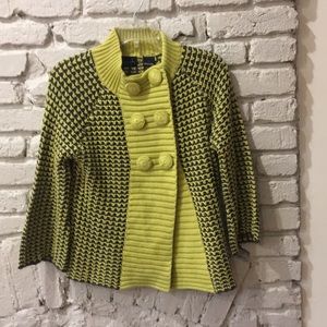 Yellow/gray cropped sweater by Kersh