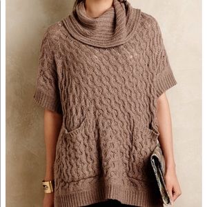 anthro Angel of the North cowl poncho sweater M/L
