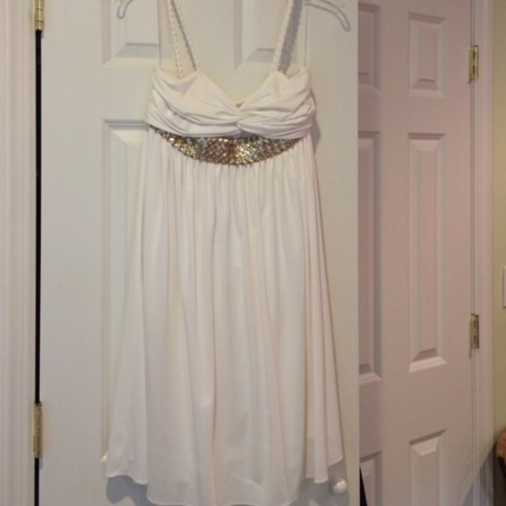 White and Gold Dress