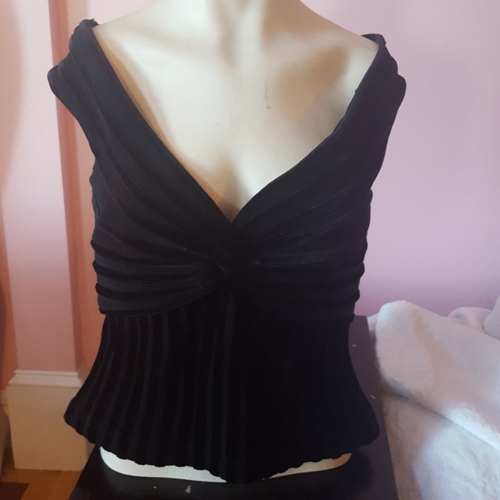 Tadashi vintage velvet top size 10