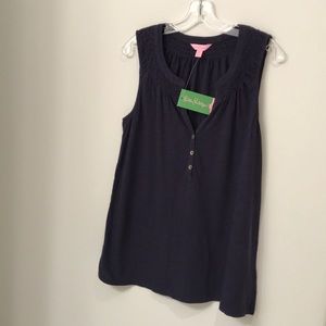 NWT Lilly Pulitzer Navy XL tank