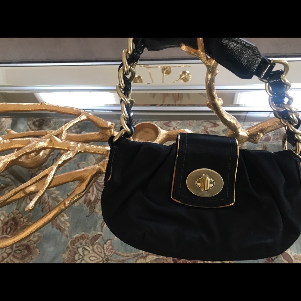 Authentic black Coach purse