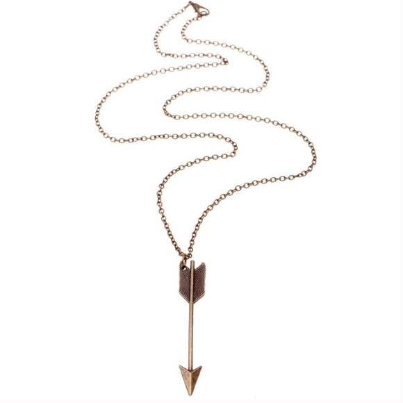 Bronze Arrow Pendant Necklace - Picture 2 of 3