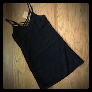 NWT Black Obey Lingerie Slip Dress