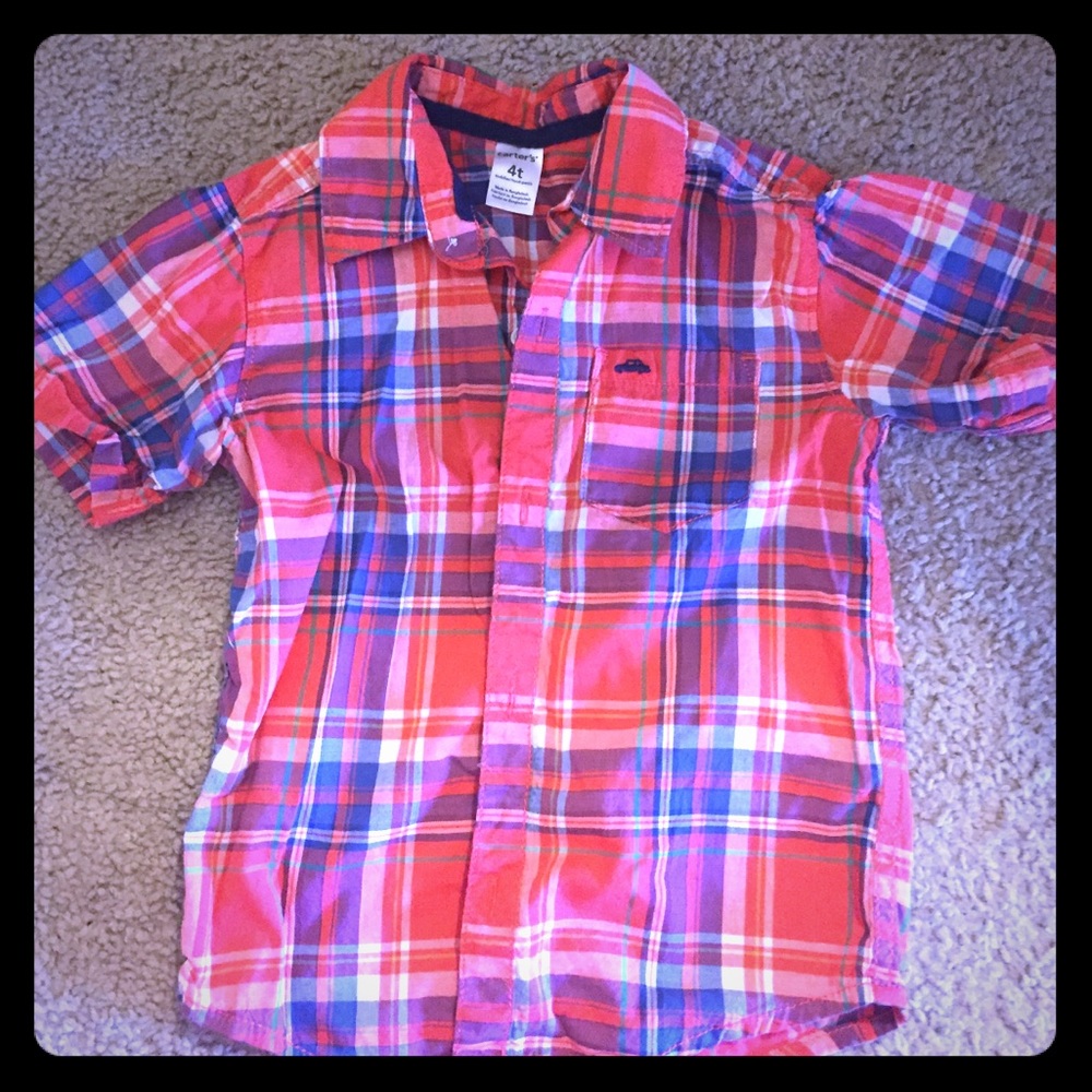 4T Short Sleeve Button Up