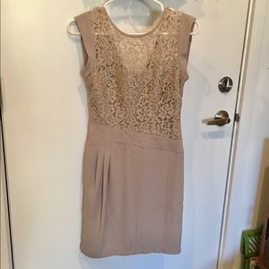BCBG Maxzaria asymmetrical Lace Top dress