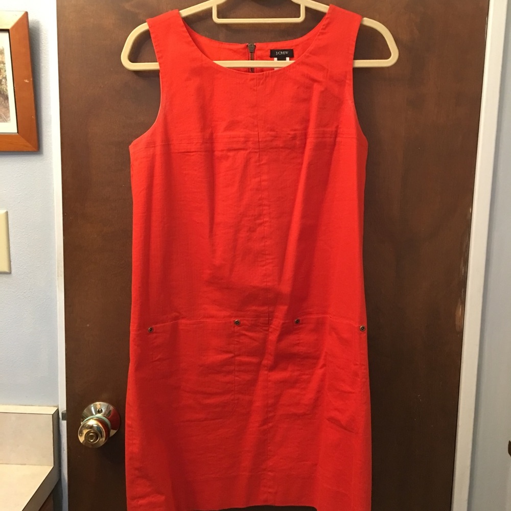 Orange J Crew A Line shift dress