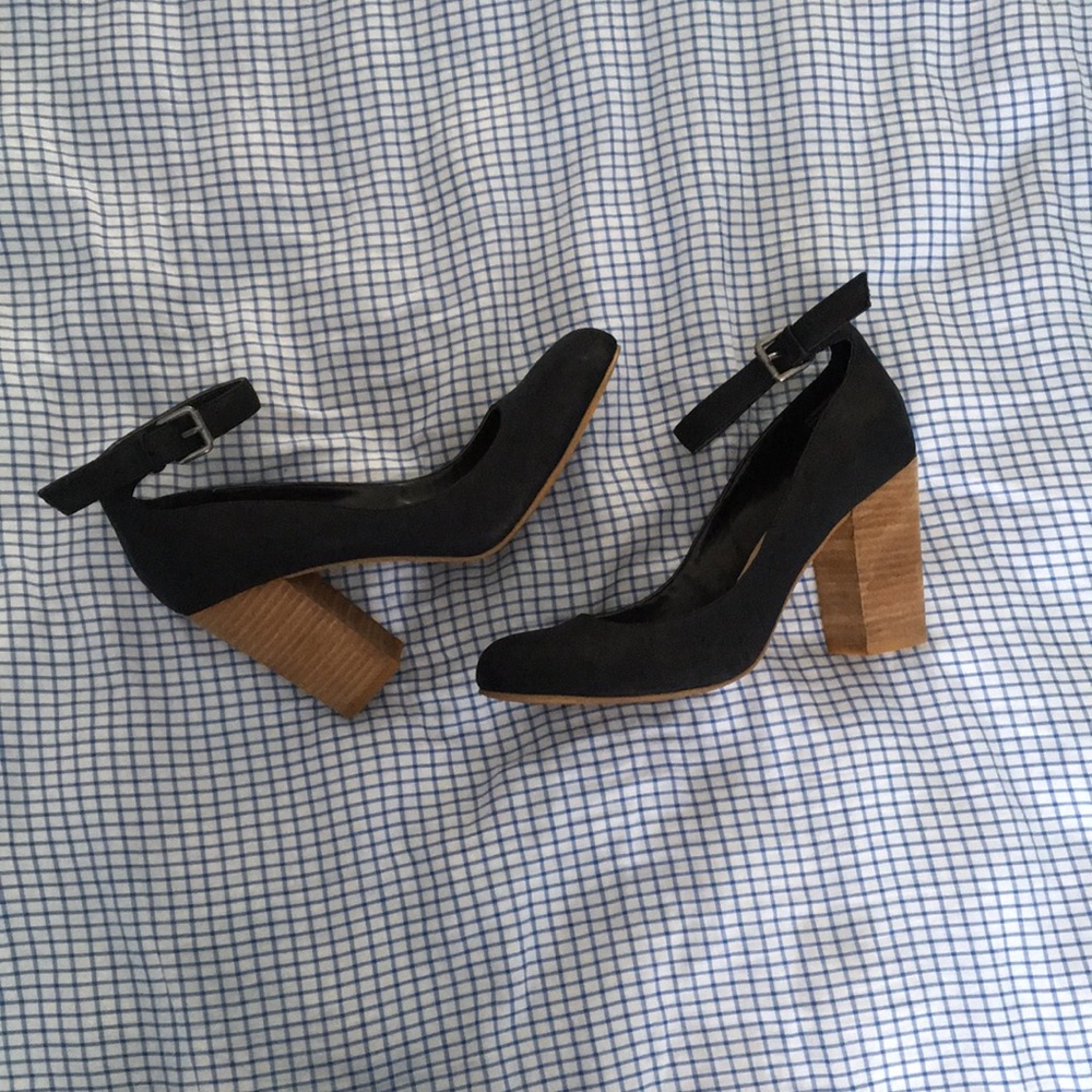 Black Strap Heels