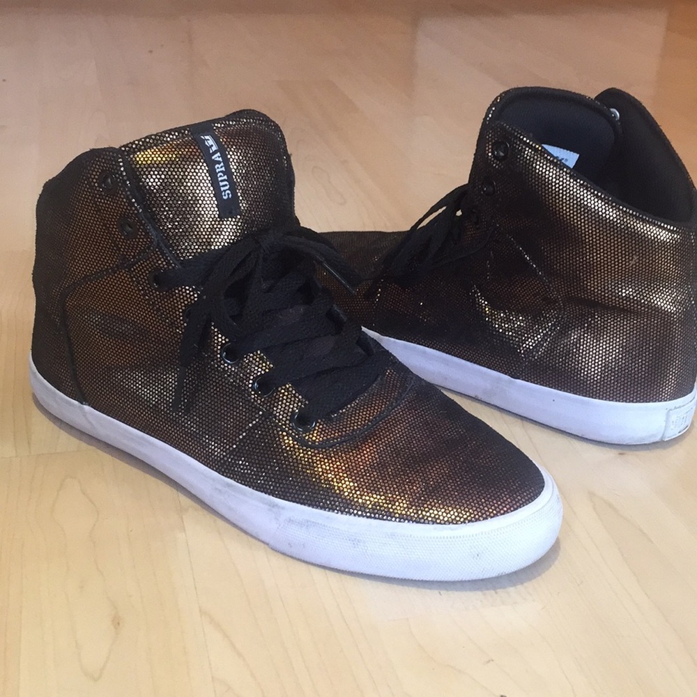 ♠️ Supra Metallic BRONZE Hightop womens sneaker