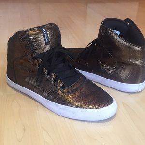 ♠️ Supra Metallic BRONZE Hightop womens sneaker