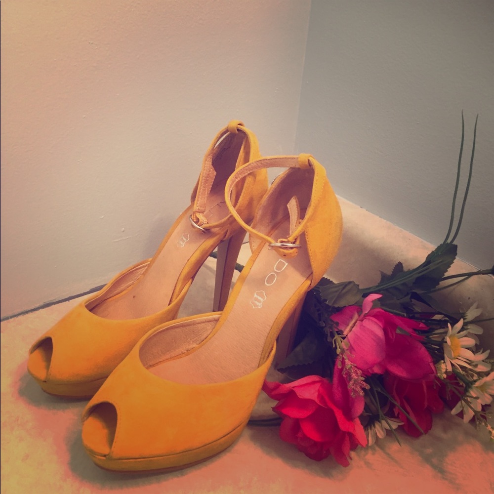 Yellow High Heels