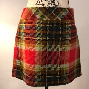 Vintage JCrew plaid wool mini for holidays!