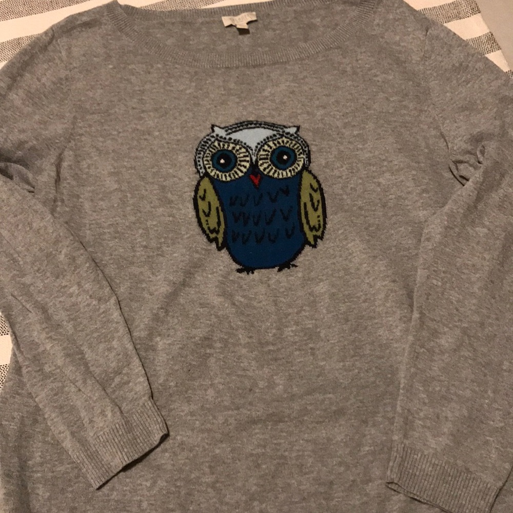 Talbots Owl Sweater