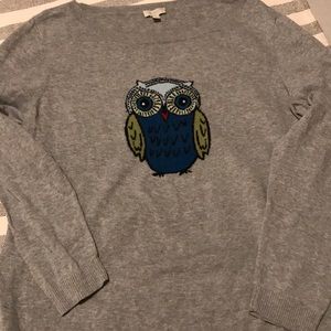 Talbots Owl Sweater