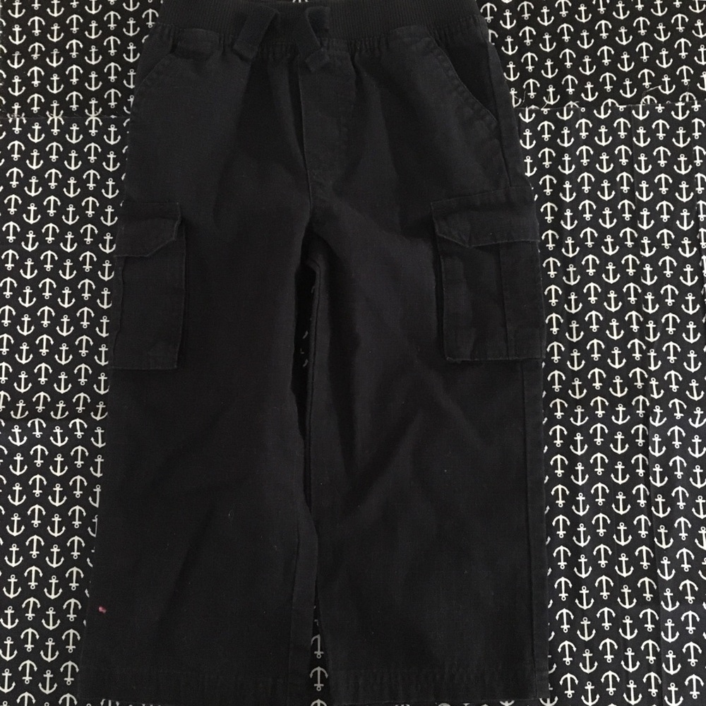 ⭐️ Navy Blue Waffle Textile Cargo Pants