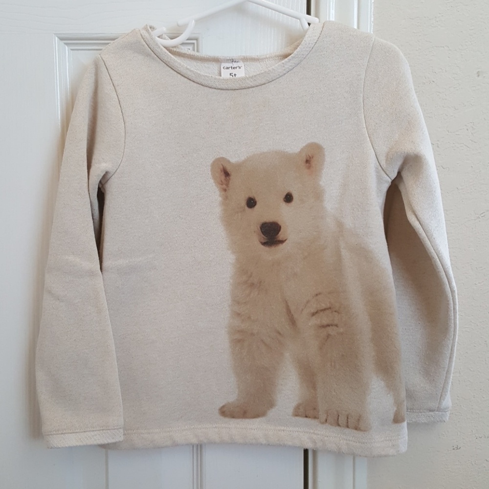 Glitter Polar Bear Carter's Shirt, 5T