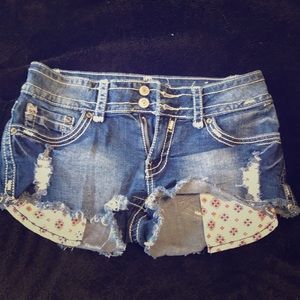 Blue jean shorts
