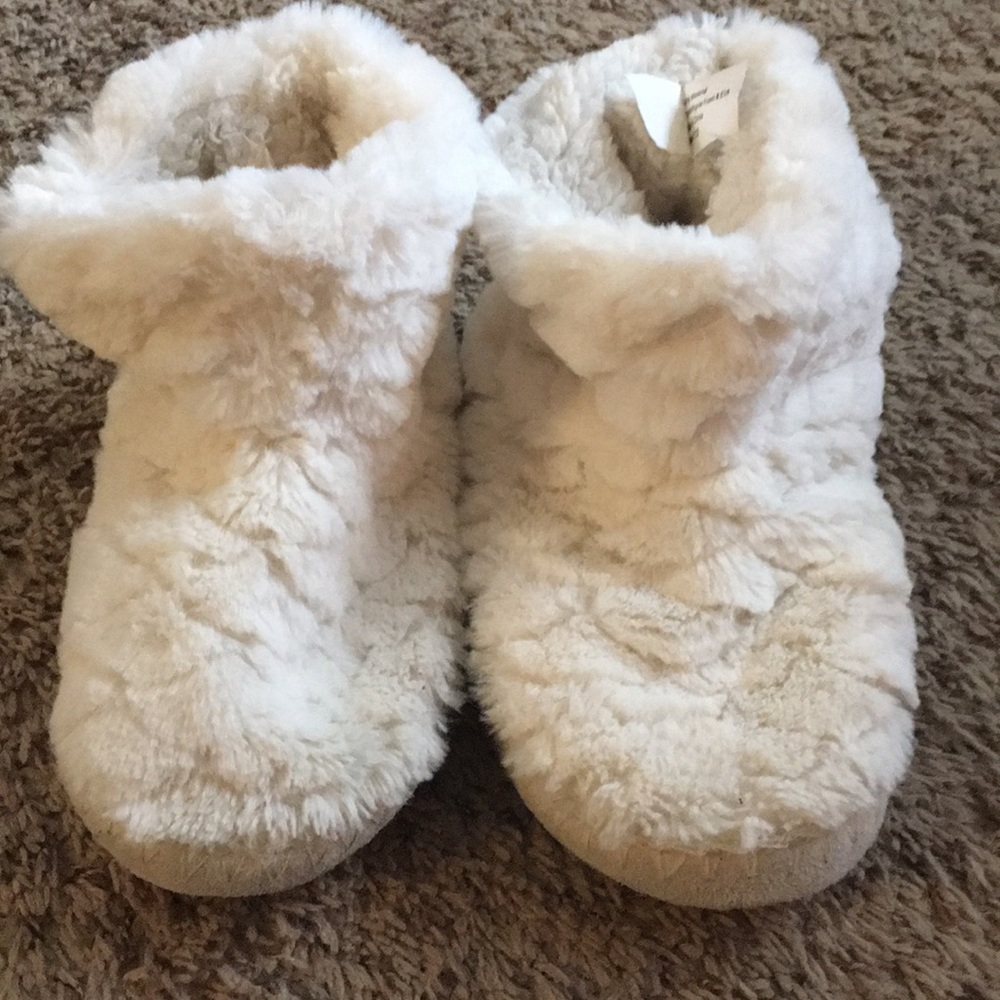 White slippers can see they were used