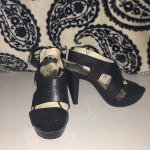 Michael Kors black platforms