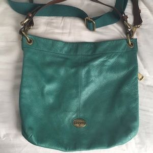 Fossil leather crossbody
