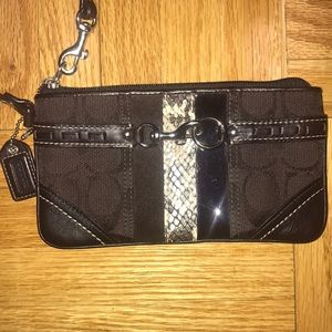 Brown Coach Wristlet