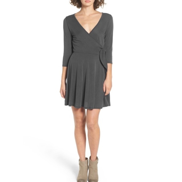 ONE LEFT!!! Black Wrap Dress - Picture 3 of 6