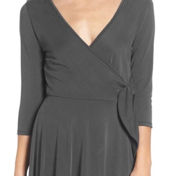 ONE LEFT!!! Black Wrap Dress - Picture 5 of 6